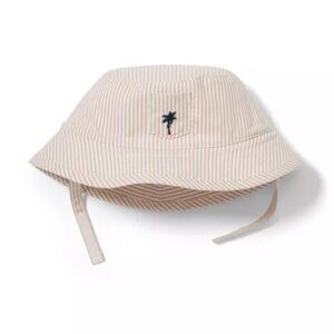 New - Janie and Jack Striped Palm Bucket Hat